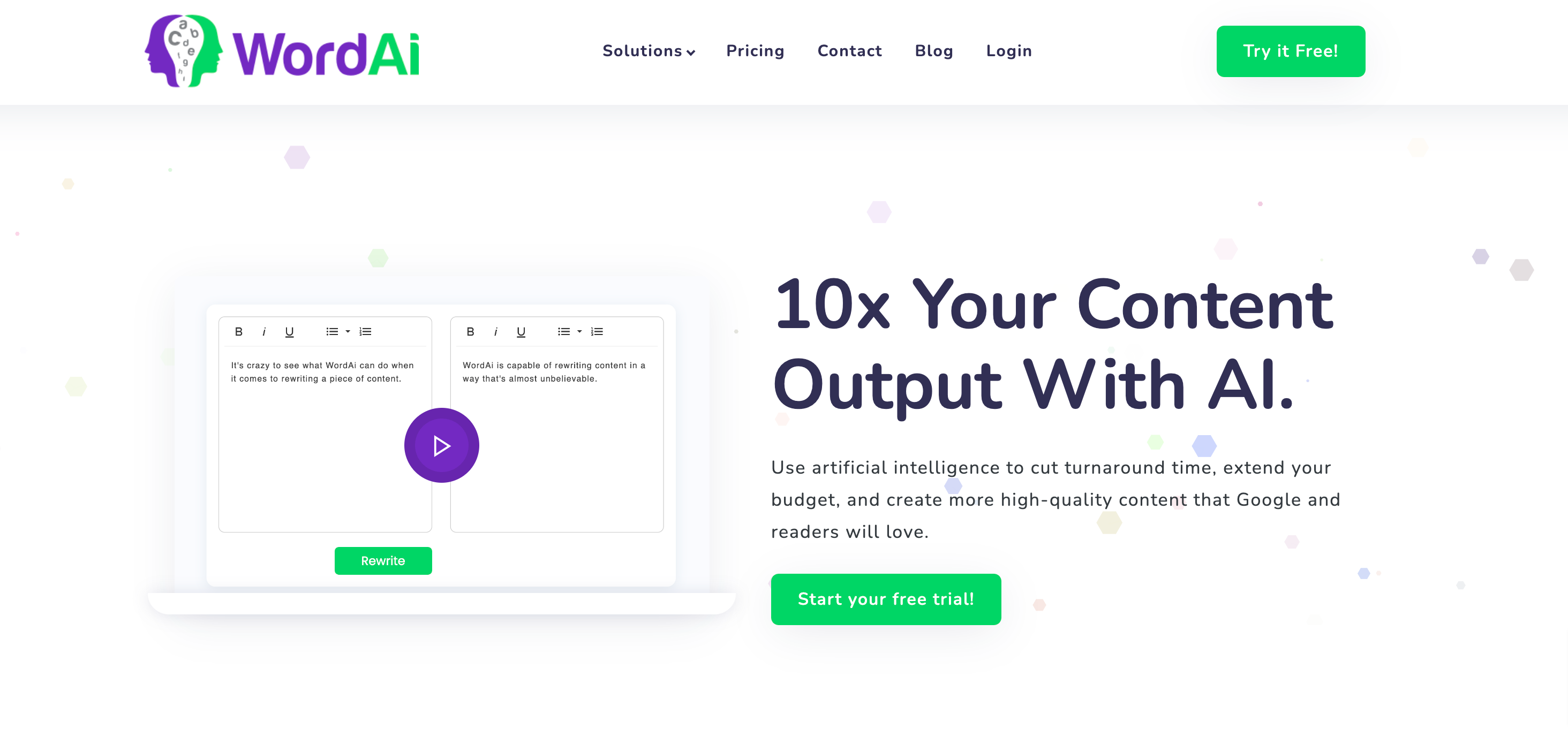 AI Text Rewriter WordAi