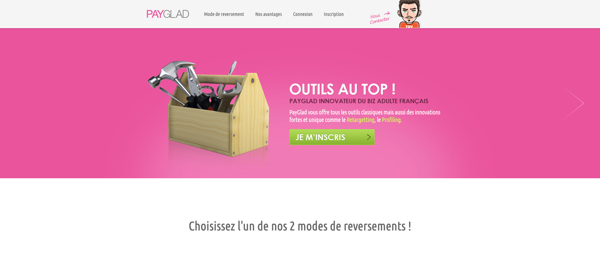 PAYGLAD Plateforme Affiliation Charme et Adulte