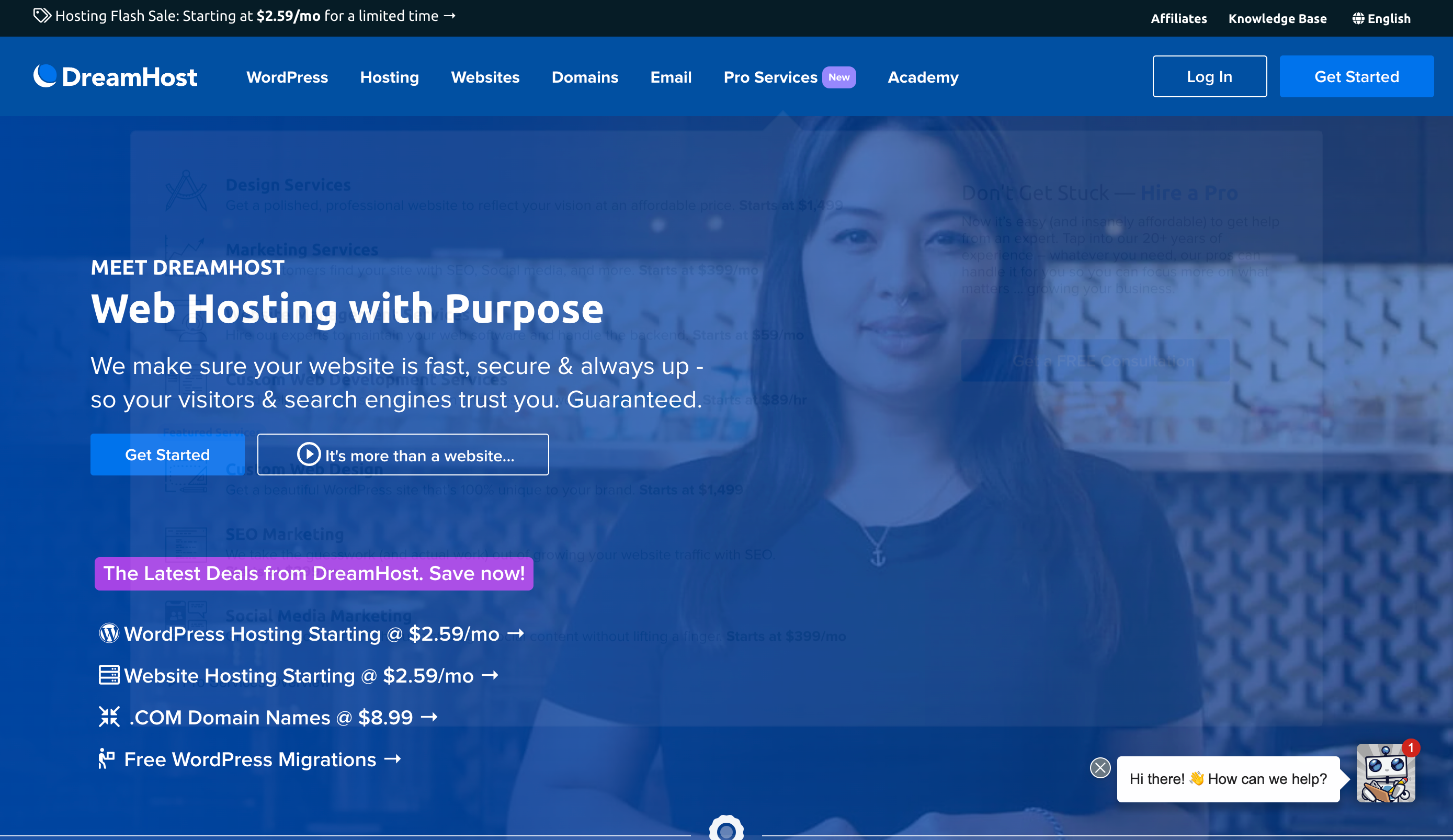 DreamHost Web Hosting Domain Names WordPress More