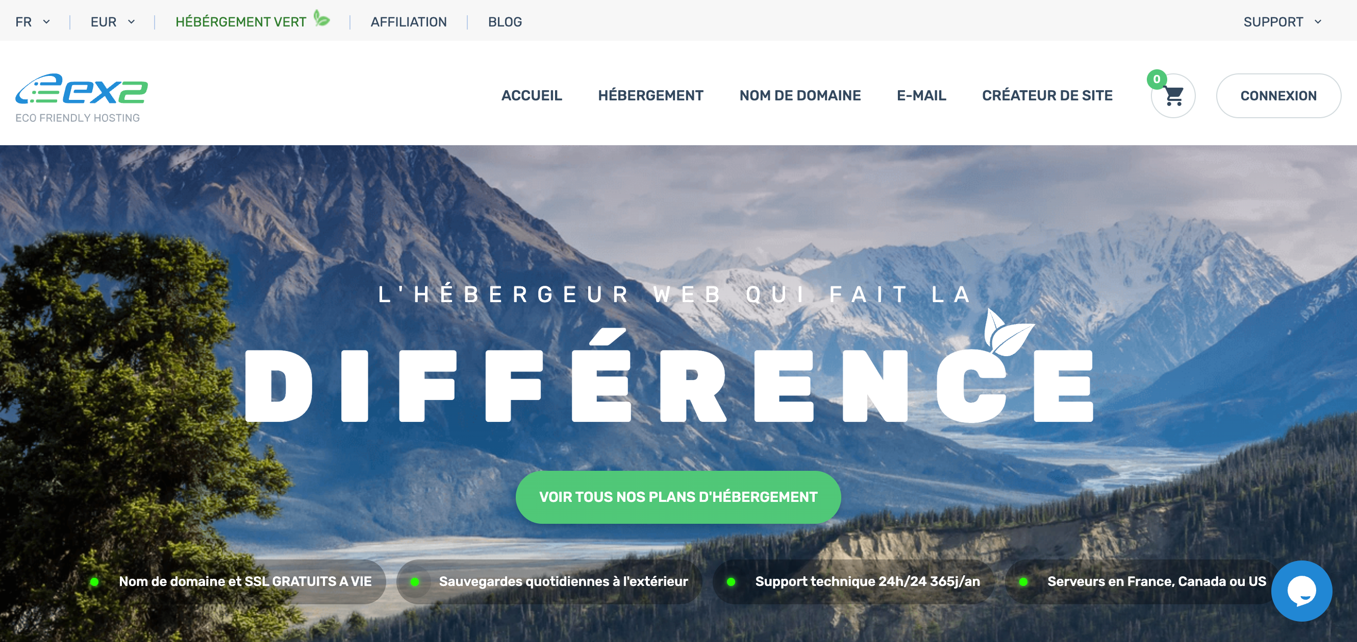 Ex2 Hebergeur Web professionnel avec support 24h