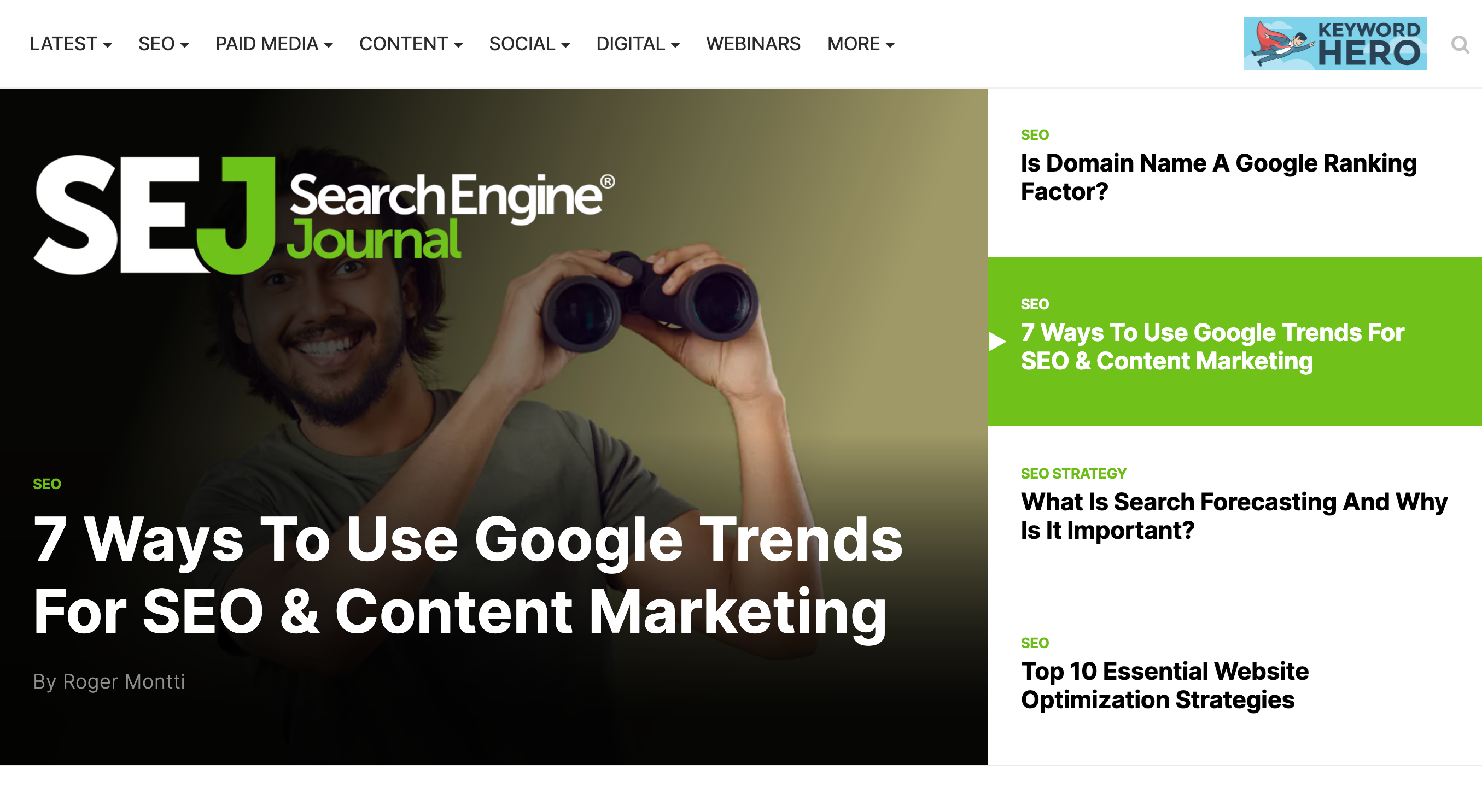 Search Engine Journal – Site Favori